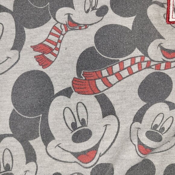 Disney Kids Unisex Size 2T Mickey Mouse Varsity Sweater Black Grey Cotton Blend - Picture 3 of 6